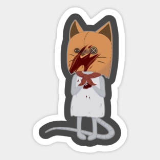 Mouse in the cat school Sticker